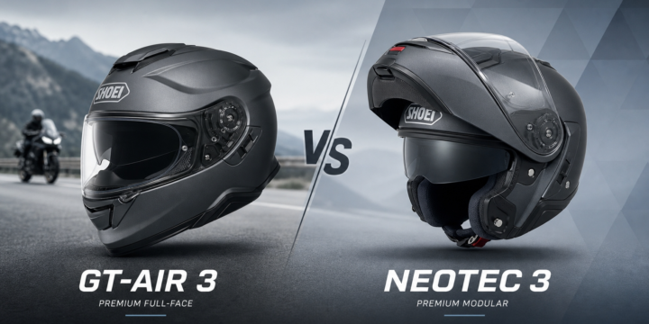 SHOEI GT-Air 3とNEOTEC 3比較｜フルフェイスかシステムか