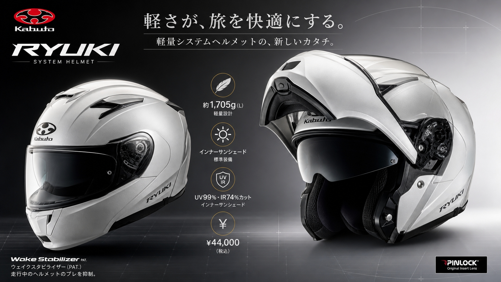 OGK KABUTO RYUKI レビュー｜軽さで選ぶシステムヘルメット – Touringmate