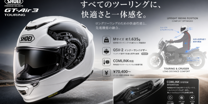 【SHOEI GT-Air 3 レビュー】評判・重量・デメリットを正直に解説｜買うべき人は？