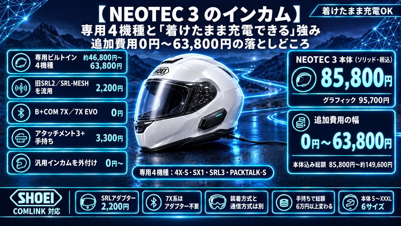 NEOTEC 3 インカムおすすめ｜専用4機種と選び方 – Touringmate